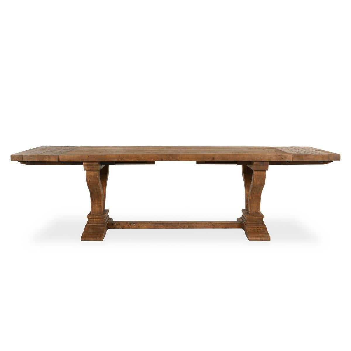 Brown Reclaimed Pine Dining Table Alexander Extendable Dining Table Collection