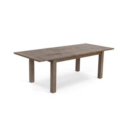 Driftwood Extendable Dining Table Distressed Brown