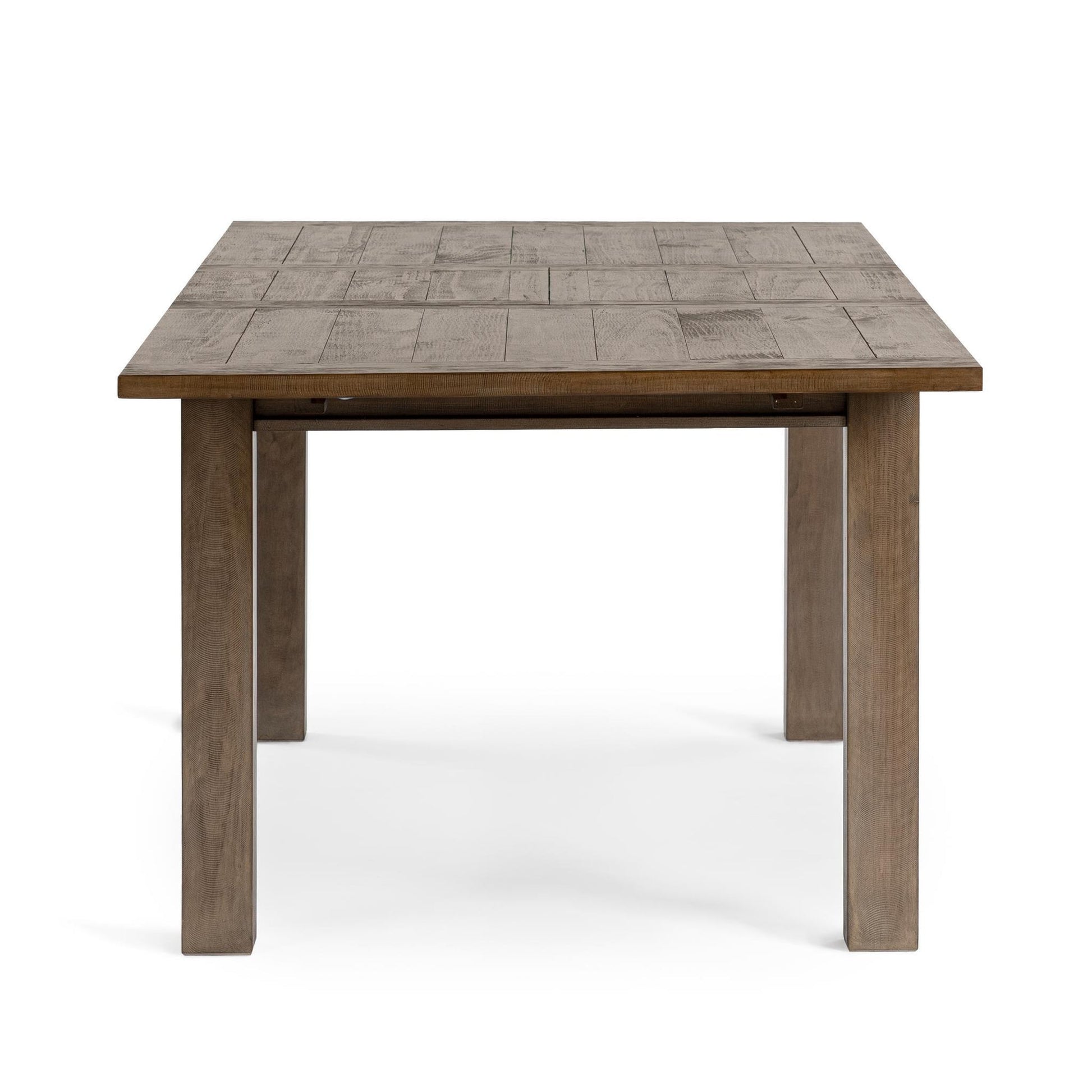 Driftwood Extendable Dining Table Distressed Brown