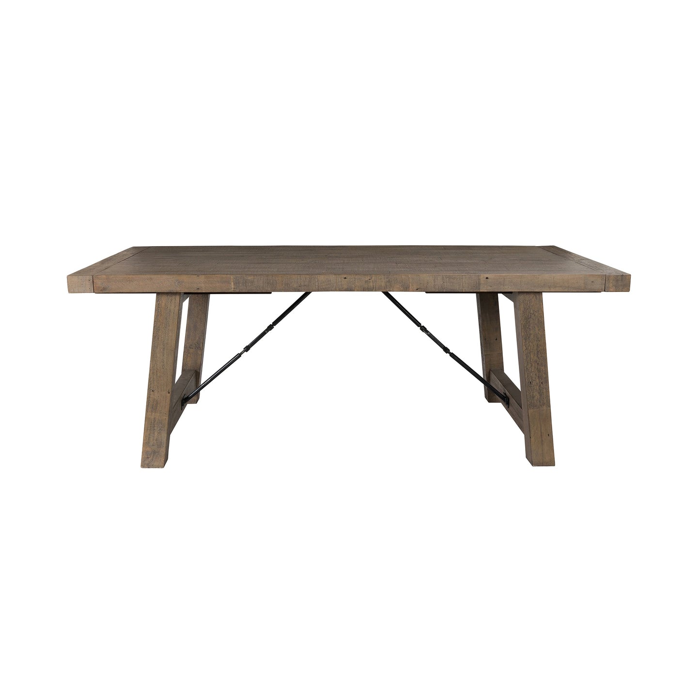 Distressed Brown Reclaimed Pine Dining Table Tuscany Extendable Dining Table Collection