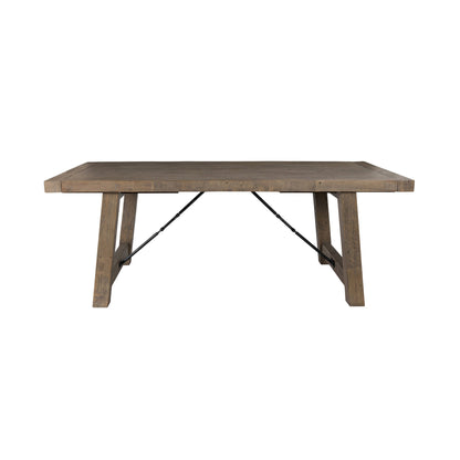Distressed Brown Reclaimed Pine Dining Table Tuscany Extendable Dining Table Collection