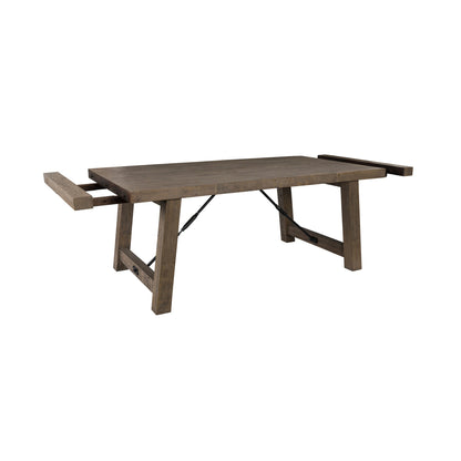 Tuscany Extendable Dining Table Distressed Brown