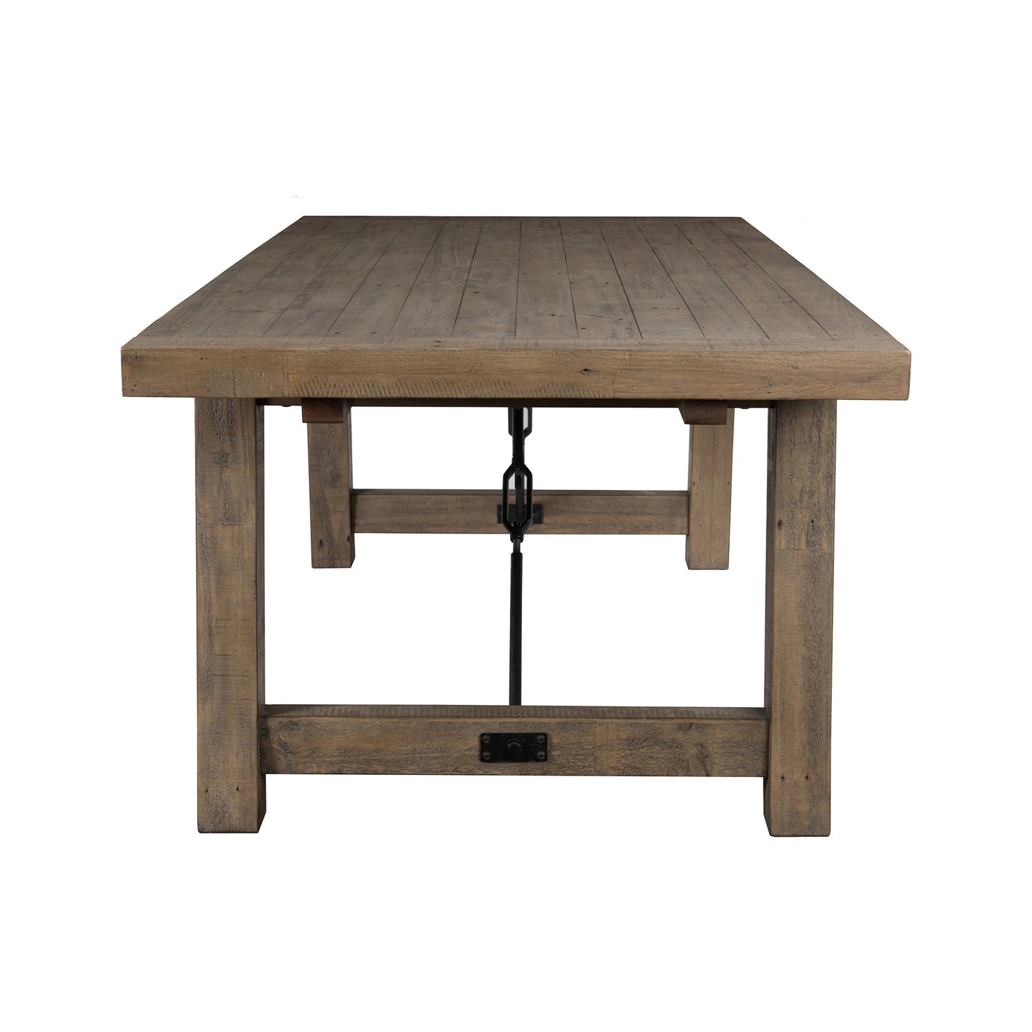 Tuscany Extendable Dining Table Distressed Brown