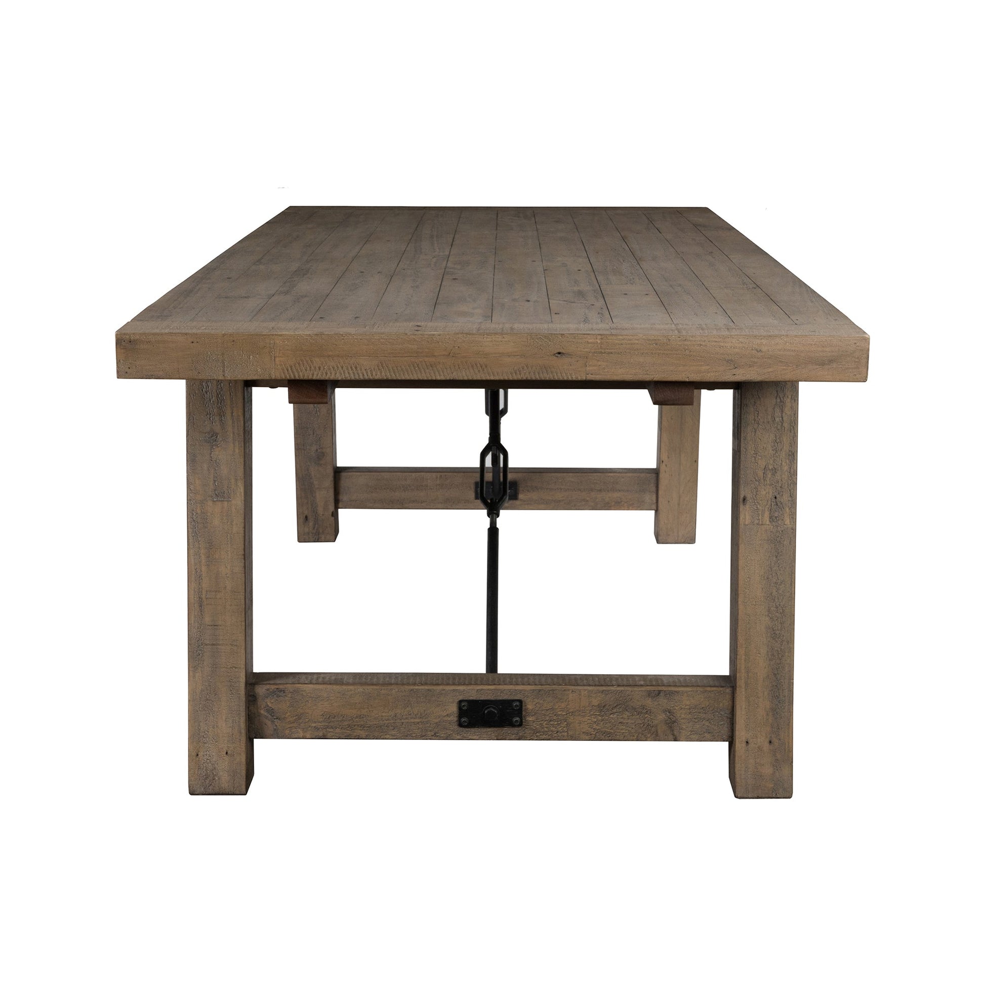 Tuscany Extendable Dining Table Distressed Brown
