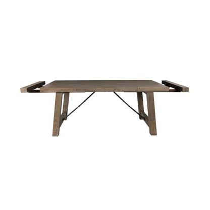 Distressed Brown Reclaimed Pine Dining Table Tuscany Extendable Dining Table Collection