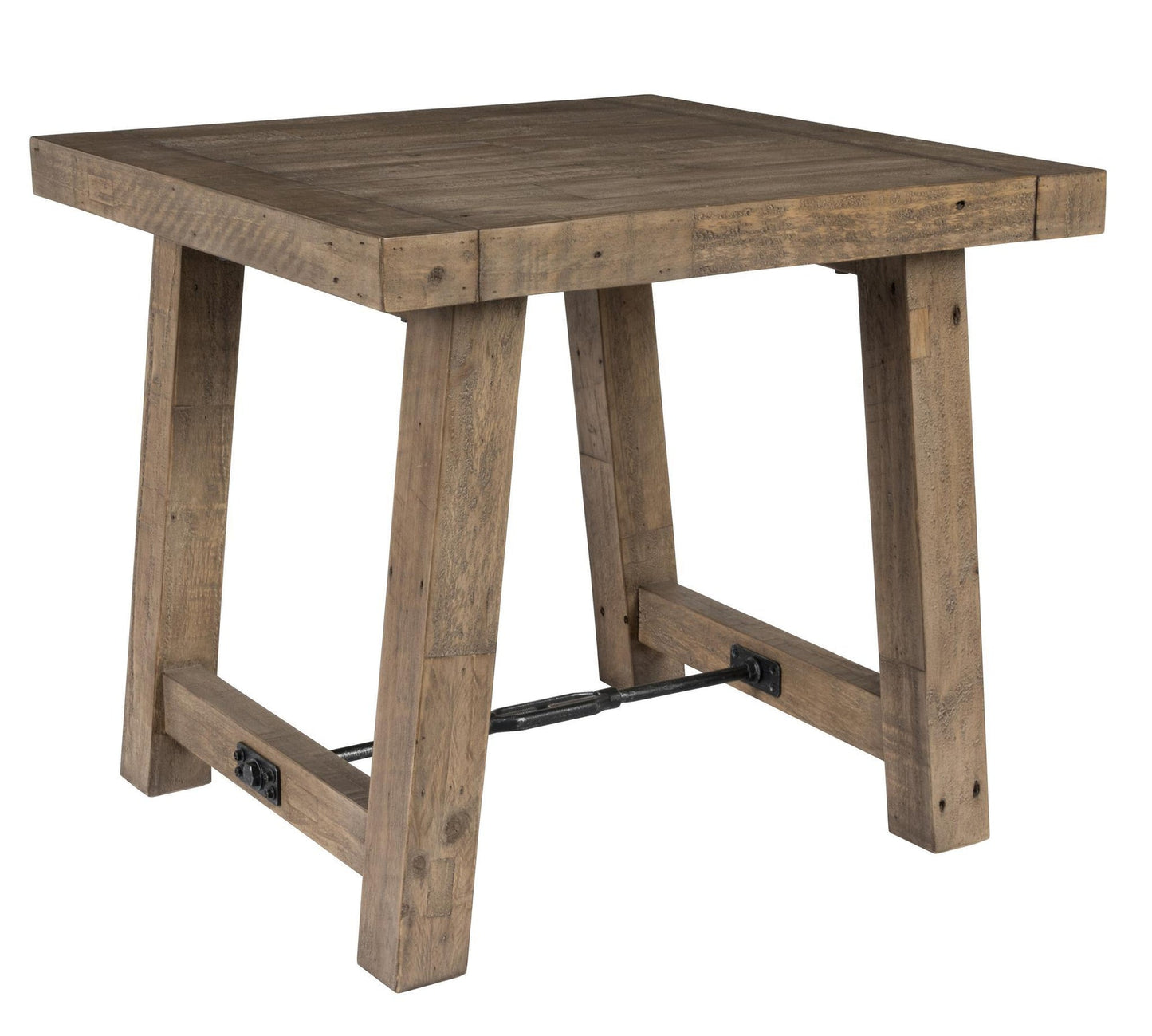 Distressed Brown Reclaimed Pine Accent & End Table Tuscany End Table Collection