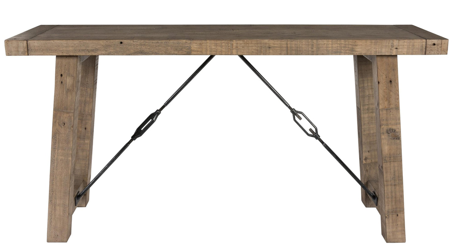 Distressed Brown Reclaimed Pine Console Table Tuscany Console Table Collection