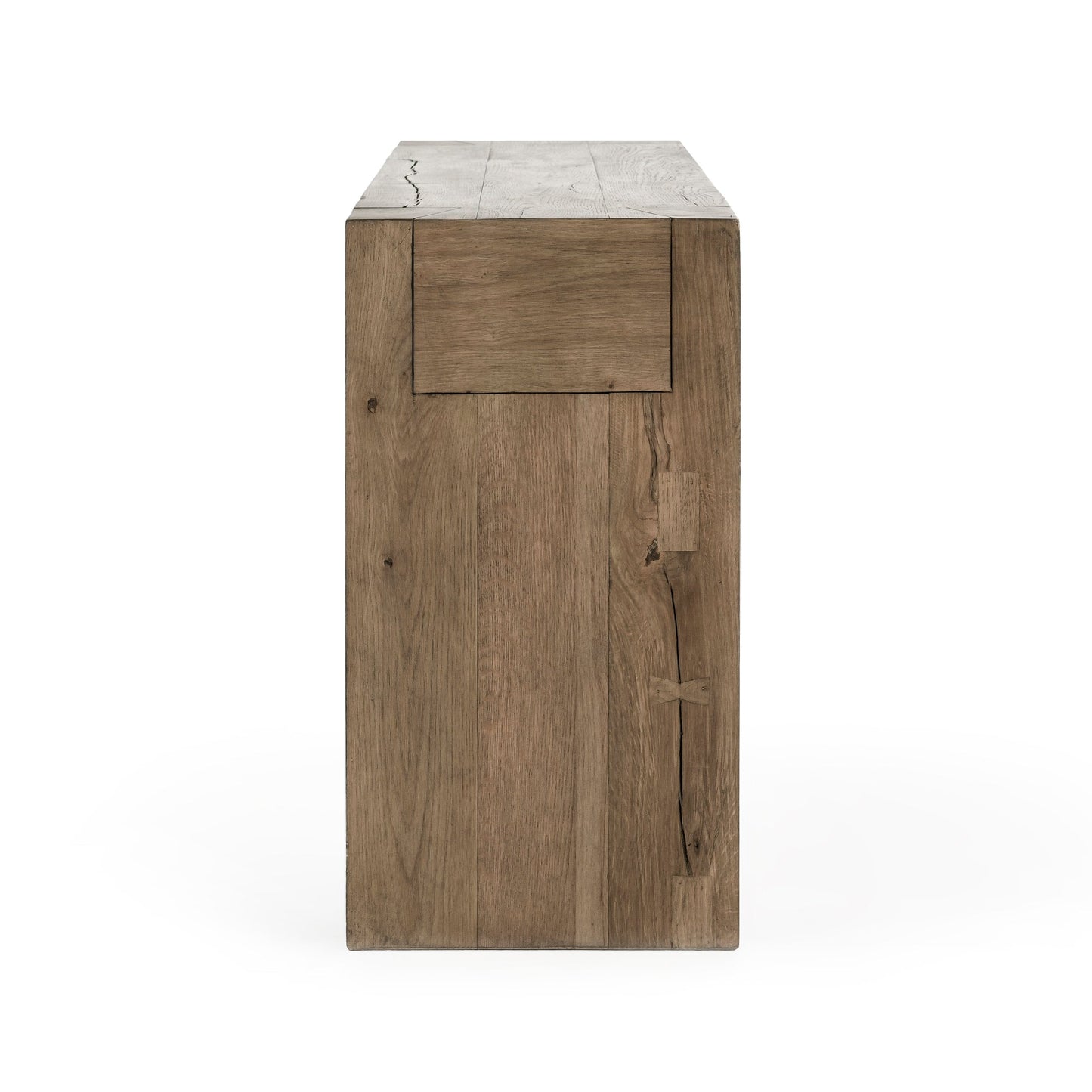 Cafe Brown Reclaimed Oak Console Table Bristol Console Table Collection