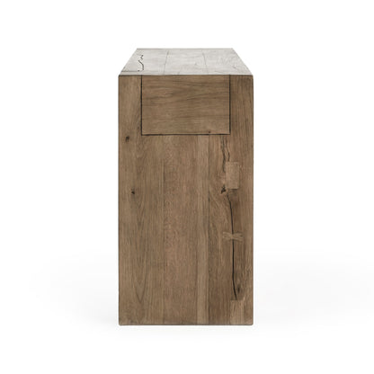 Cafe Brown Reclaimed Oak Console Table Bristol Console Table Collection