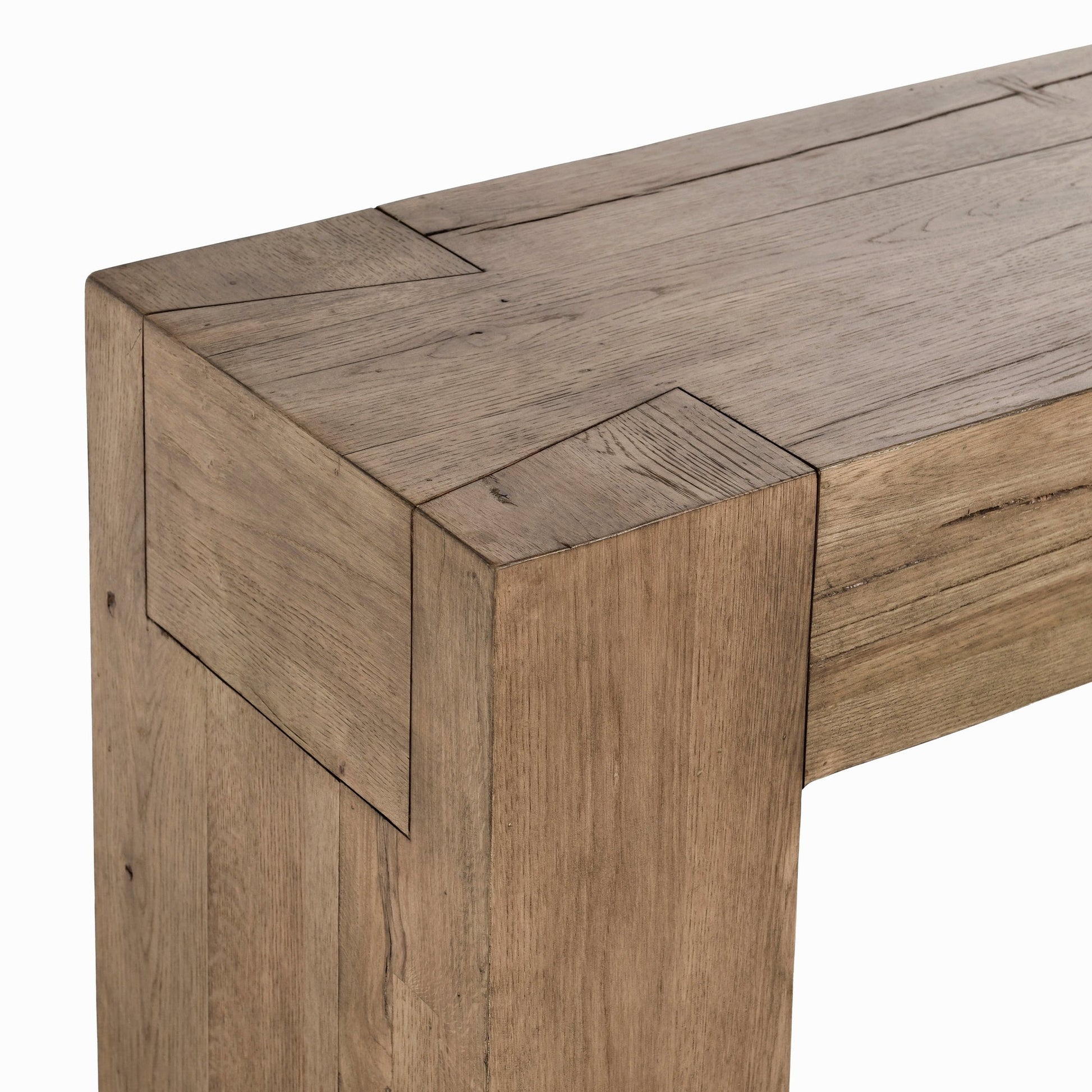 Cafe Brown Reclaimed Oak Console Table Bristol Console Table Collection