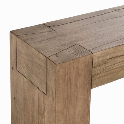 Cafe Brown Reclaimed Oak Console Table Bristol Console Table Collection