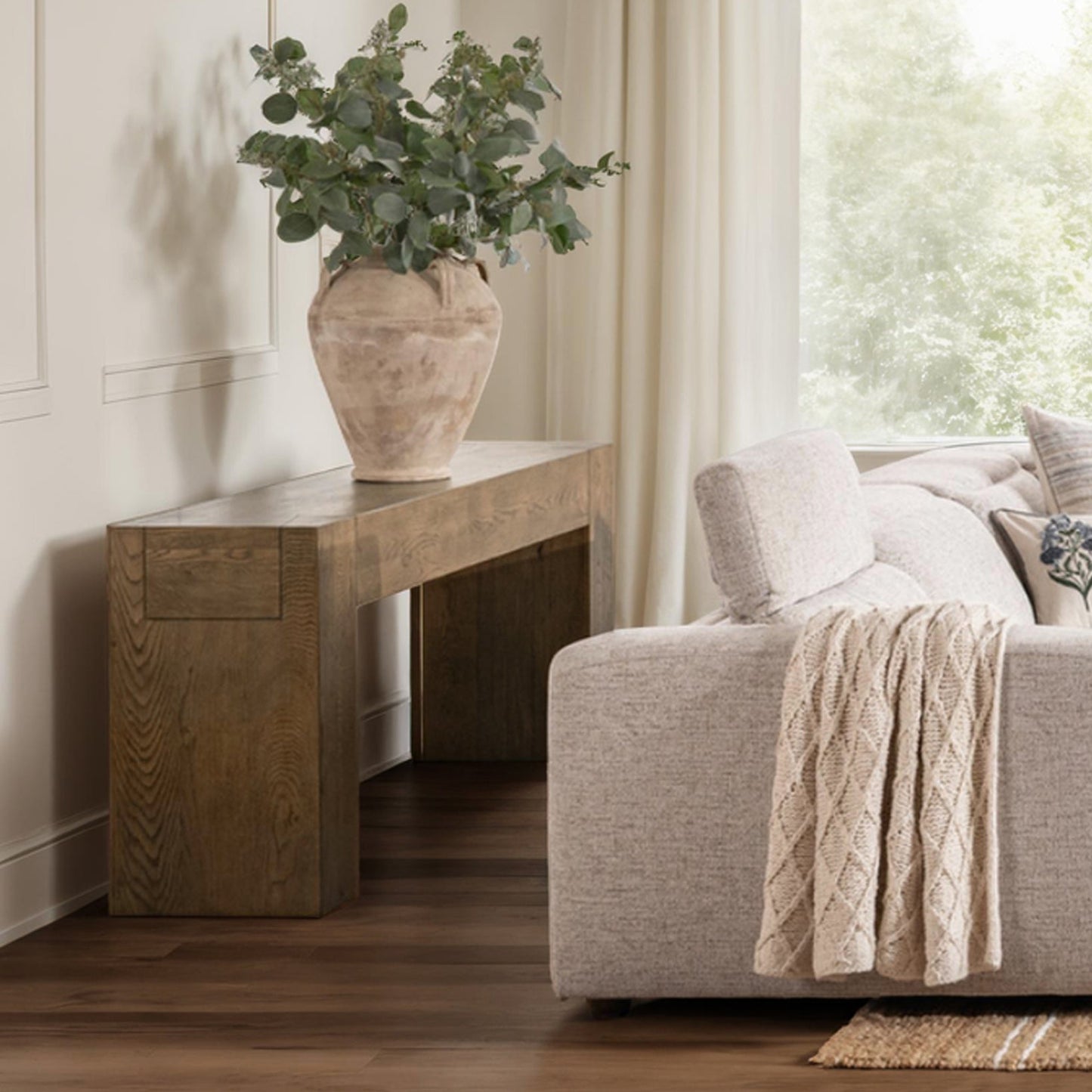 Cafe Brown Reclaimed Oak Console Table Bristol Console Table Collection