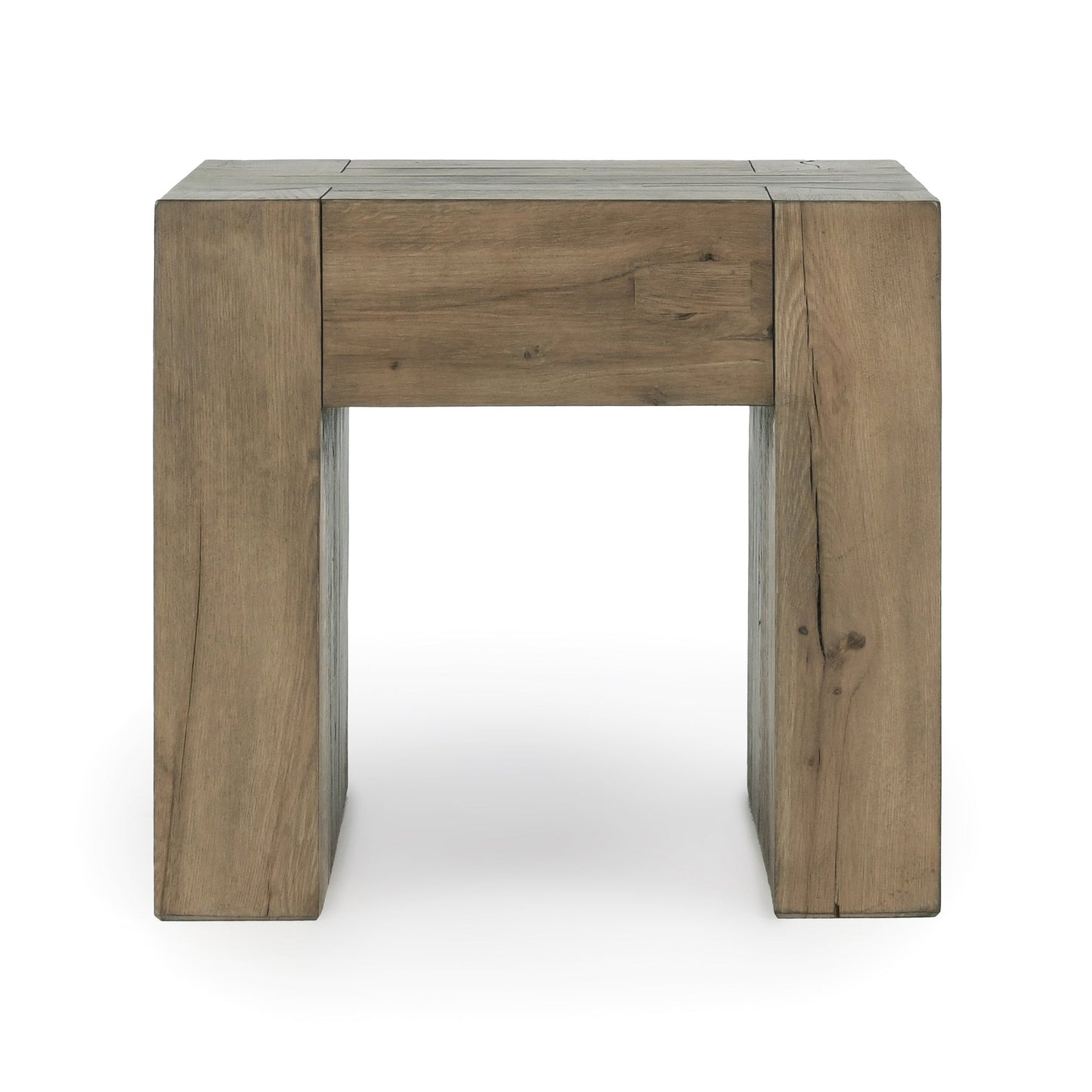 Cafe Brown Reclaimed Oak Accent & End Table Bristol End Table Collection