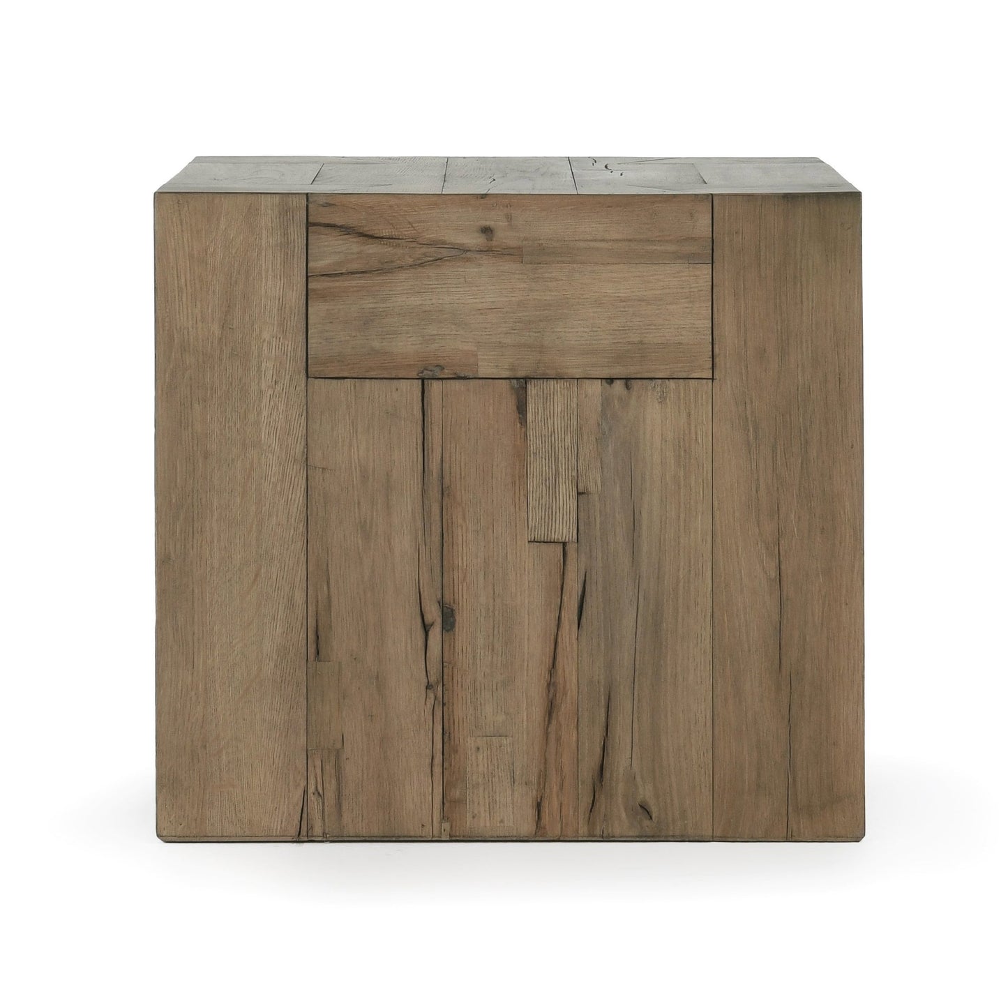 Cafe Brown Reclaimed Oak Accent & End Table Bristol End Table Collection