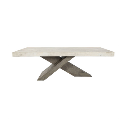 Antique White/Distressed Brown Laminate Coffee Table Durant Coffee Table Collection