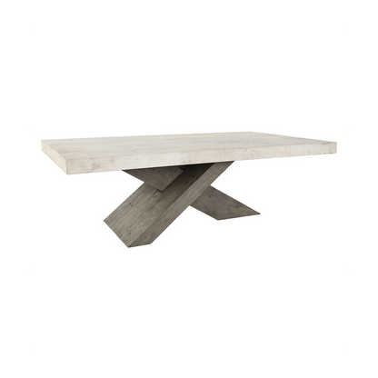 Antique White/Distressed Brown Laminate Coffee Table Durant Coffee Table Collection