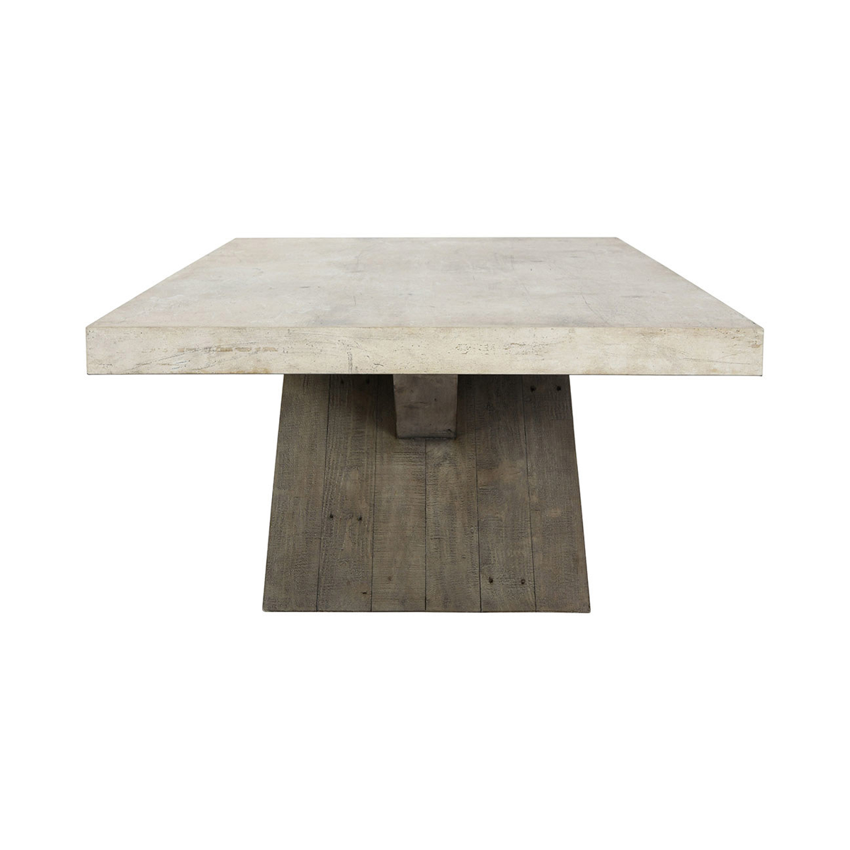 Antique White/Distressed Brown Laminate Coffee Table Durant Coffee Table Collection