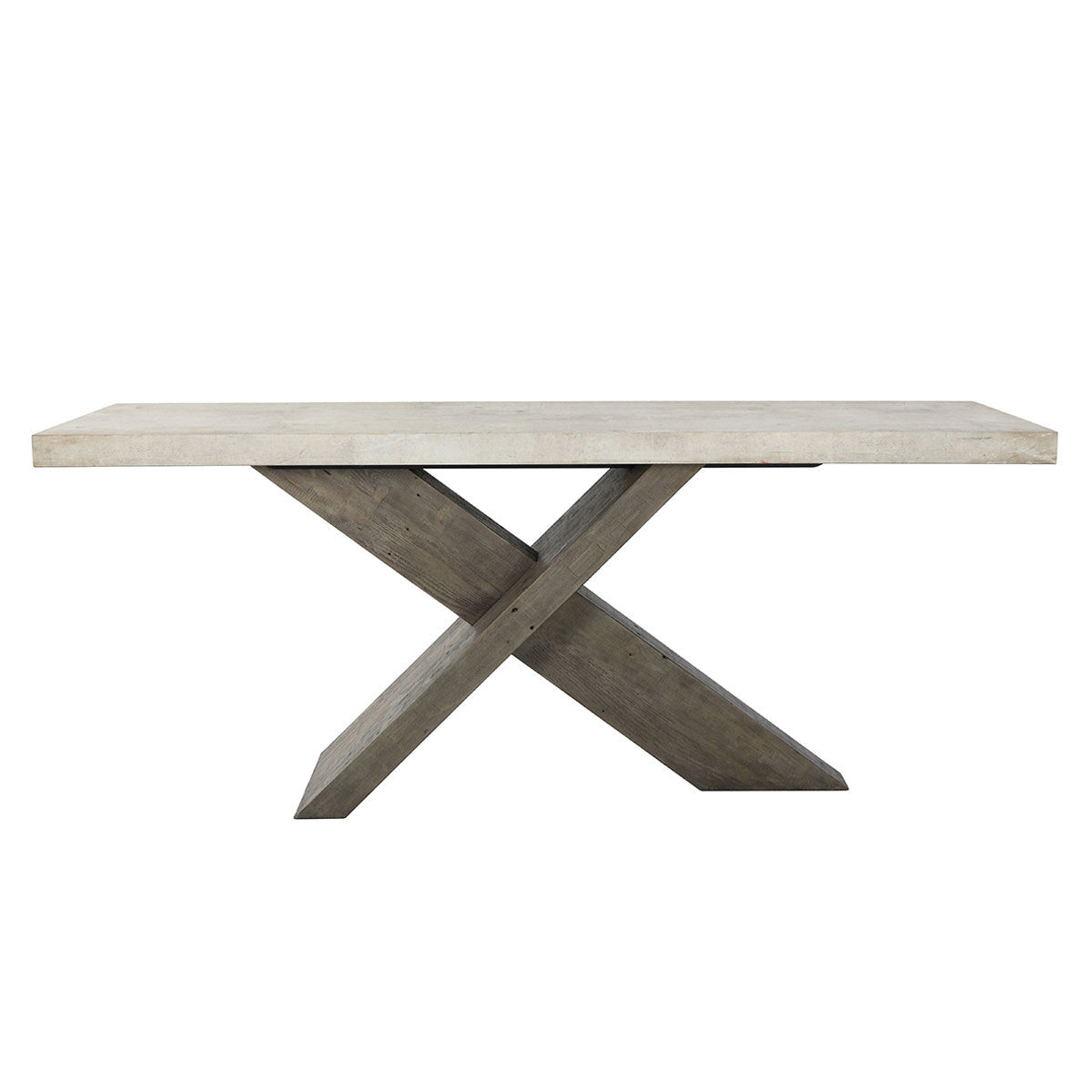 Antique White/Distressed Brown Laminate Console Table Durant Console Table Collection
