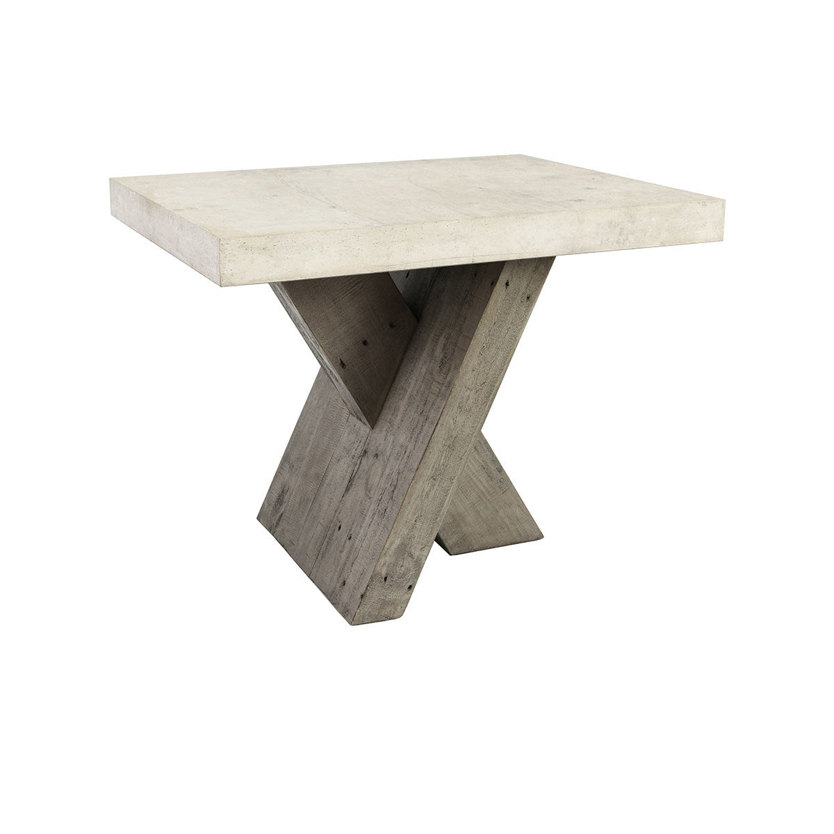 Distressed Gray/Weathered Chalk Laminate Accent & End Table Durant End Table Collection