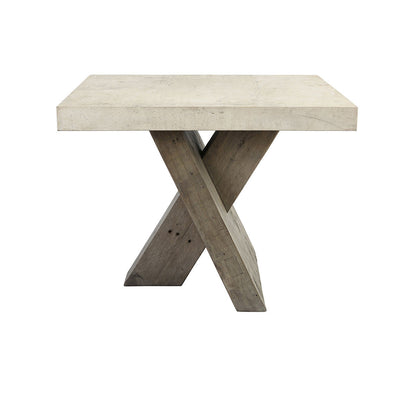 Distressed Gray/Weathered Chalk Laminate Accent & End Table Durant End Table Collection