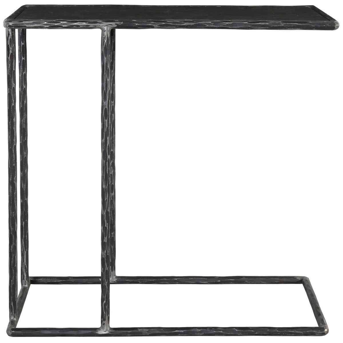 Hammered Metal/Blue Stone Blue Stone Accent & End Table Arlo Accent Table Collection