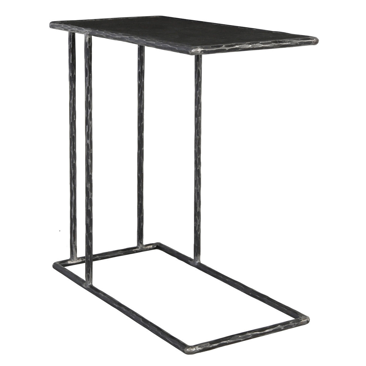 Hammered Metal/Blue Stone Blue Stone Accent & End Table Arlo Accent Table Collection