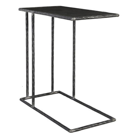 Hammered Metal/Blue Stone Blue Stone Accent & End Table Arlo Accent Table Collection