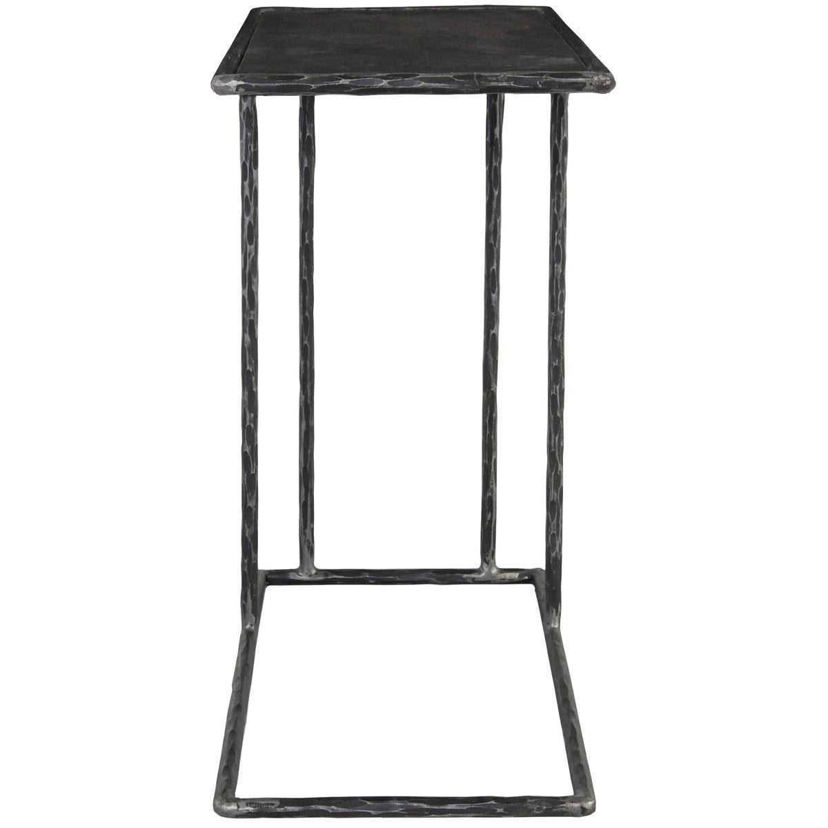 Hammered Metal/Blue Stone Blue Stone Accent & End Table Arlo Accent Table Collection