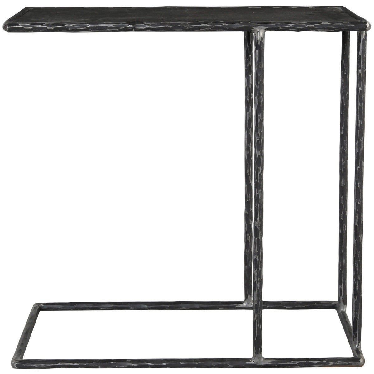 Hammered Metal/Blue Stone Blue Stone Accent & End Table Arlo Accent Table Collection