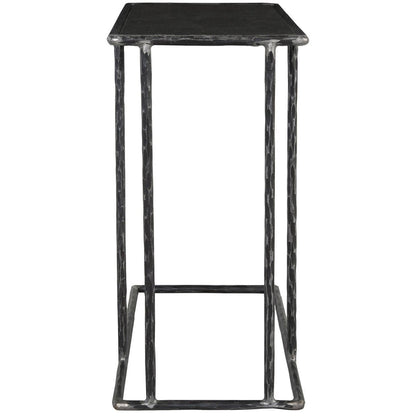 Hammered Metal/Blue Stone Blue Stone Accent & End Table Arlo Accent Table Collection