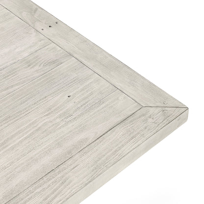 Distressed Ivory Reclaimed Pine Dining Table Caleb Dining Table Collection