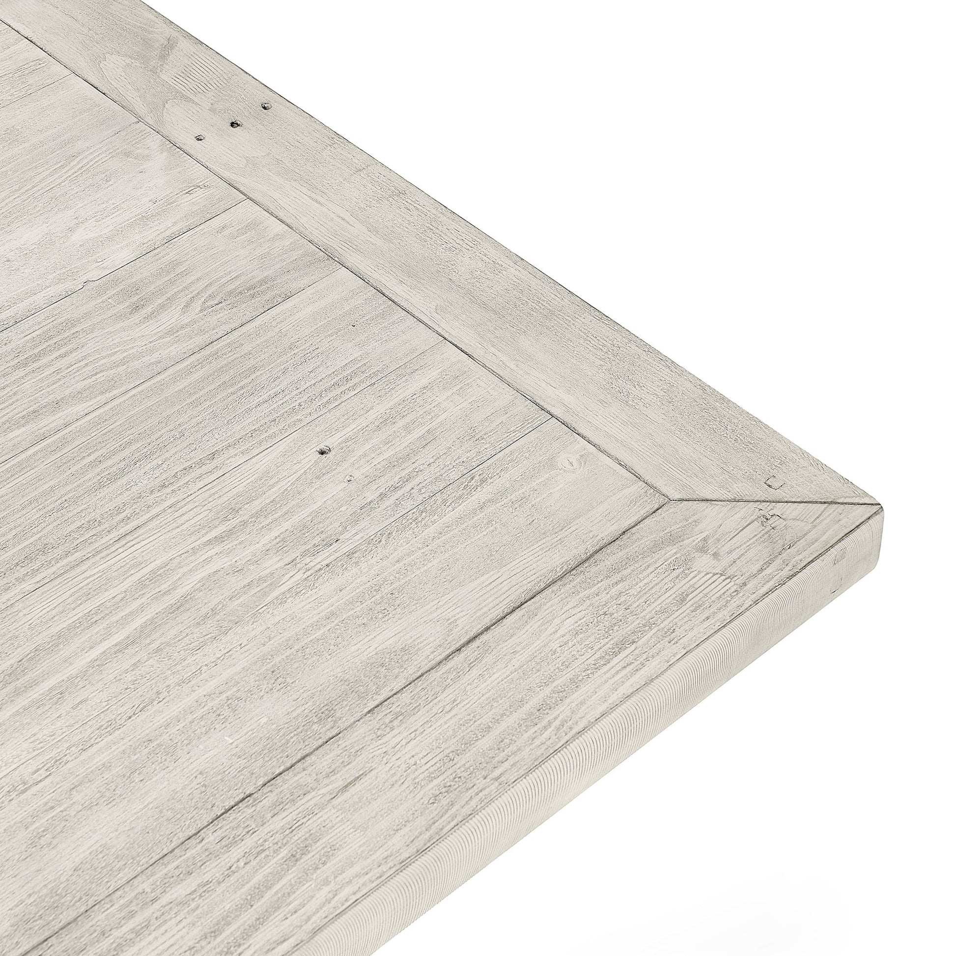 Distressed Ivory Reclaimed Pine Dining Table Caleb Dining Table Collection