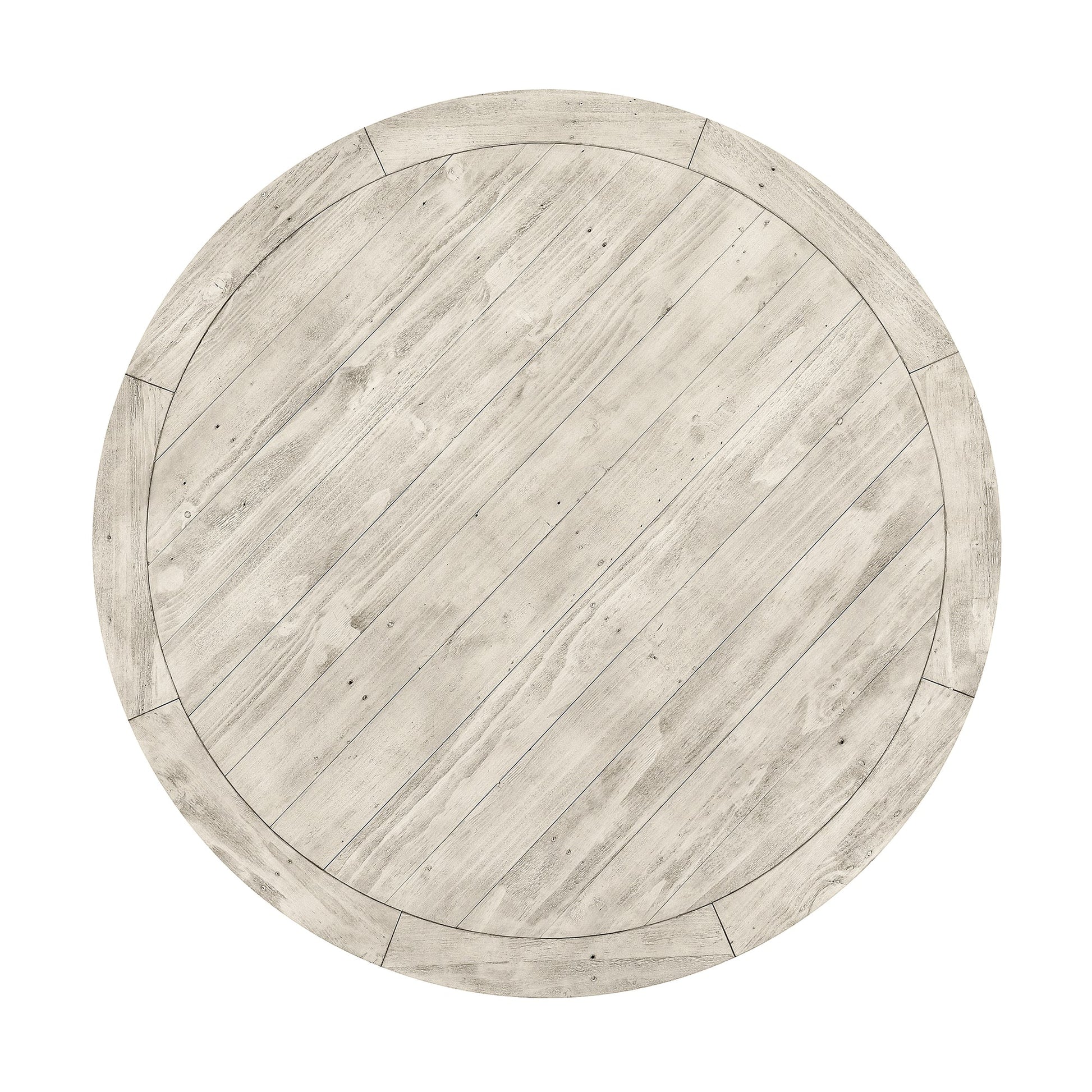 Distressed Ivory Reclaimed Pine Dining Table Caleb Dining Table Collection