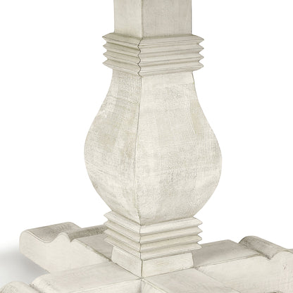 Caleb Dining Table Distressed Ivory