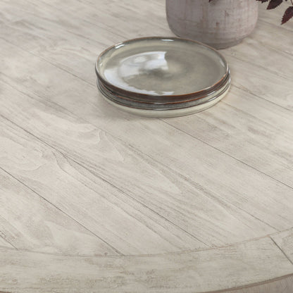 Distressed Ivory Reclaimed Pine Dining Table Caleb Dining Table Collection