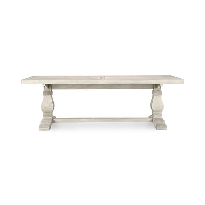 Distressed Ivory Reclaimed Pine Dining Table Caleb Dining Table Collection