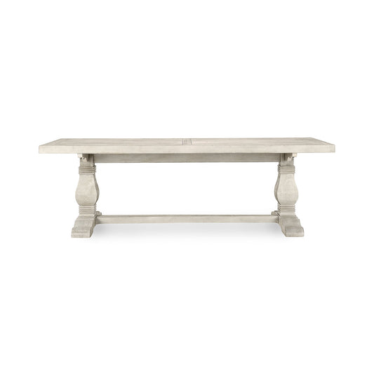 Distressed Ivory Reclaimed Pine Dining Table Caleb Dining Table Collection