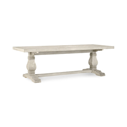 Distressed Ivory Reclaimed Pine Dining Table Caleb Dining Table Collection