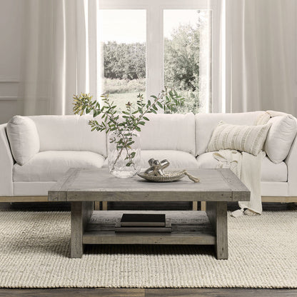 Distressed Gray Concrete Laminate Coffee Table Stonebridge Coffee Table Collection