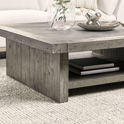 Distressed Gray Concrete Laminate Coffee Table Stonebridge Coffee Table Collection