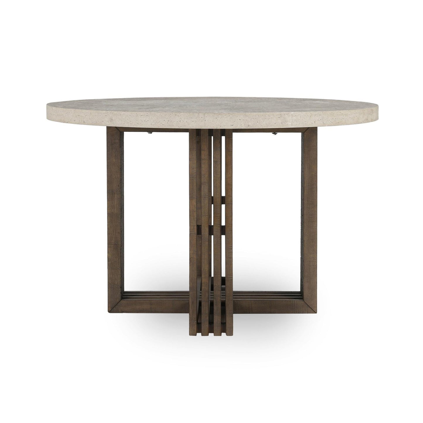 Aspen Dining Table Distressed Brown/Weathered Chalk
