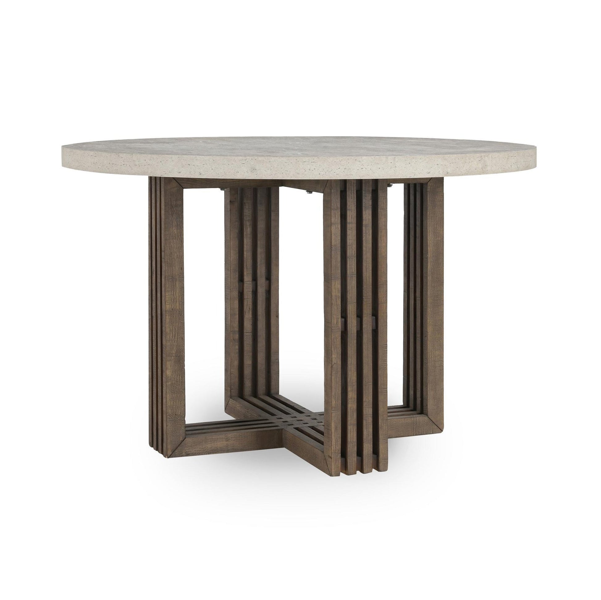 Aspen Dining Table Distressed Brown/Weathered Chalk