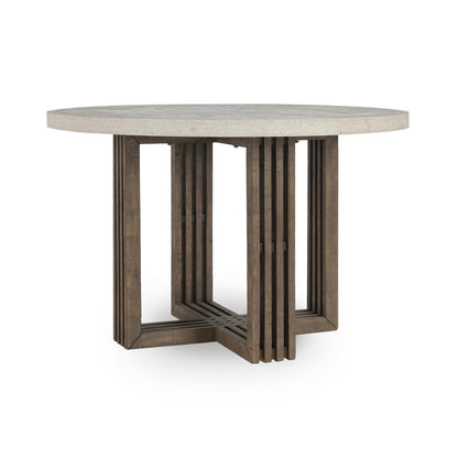 Aspen Dining Table Distressed Brown/Weathered Chalk