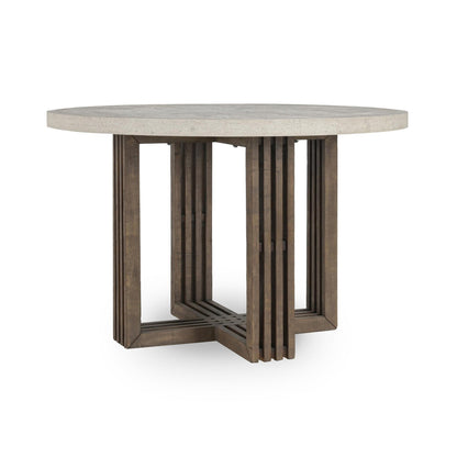 Aspen Dining Table Distressed Brown/Weathered Chalk
