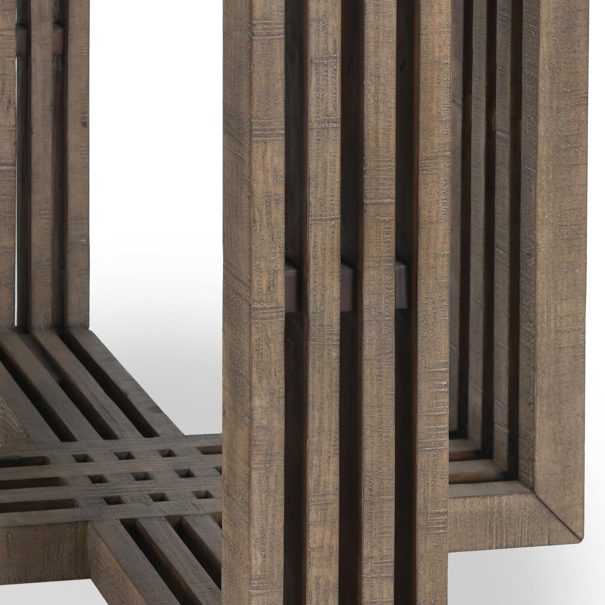 Distressed Brown/Weathered Chalk Concrete Laminate Dining Table Aspen Dining Table Collection