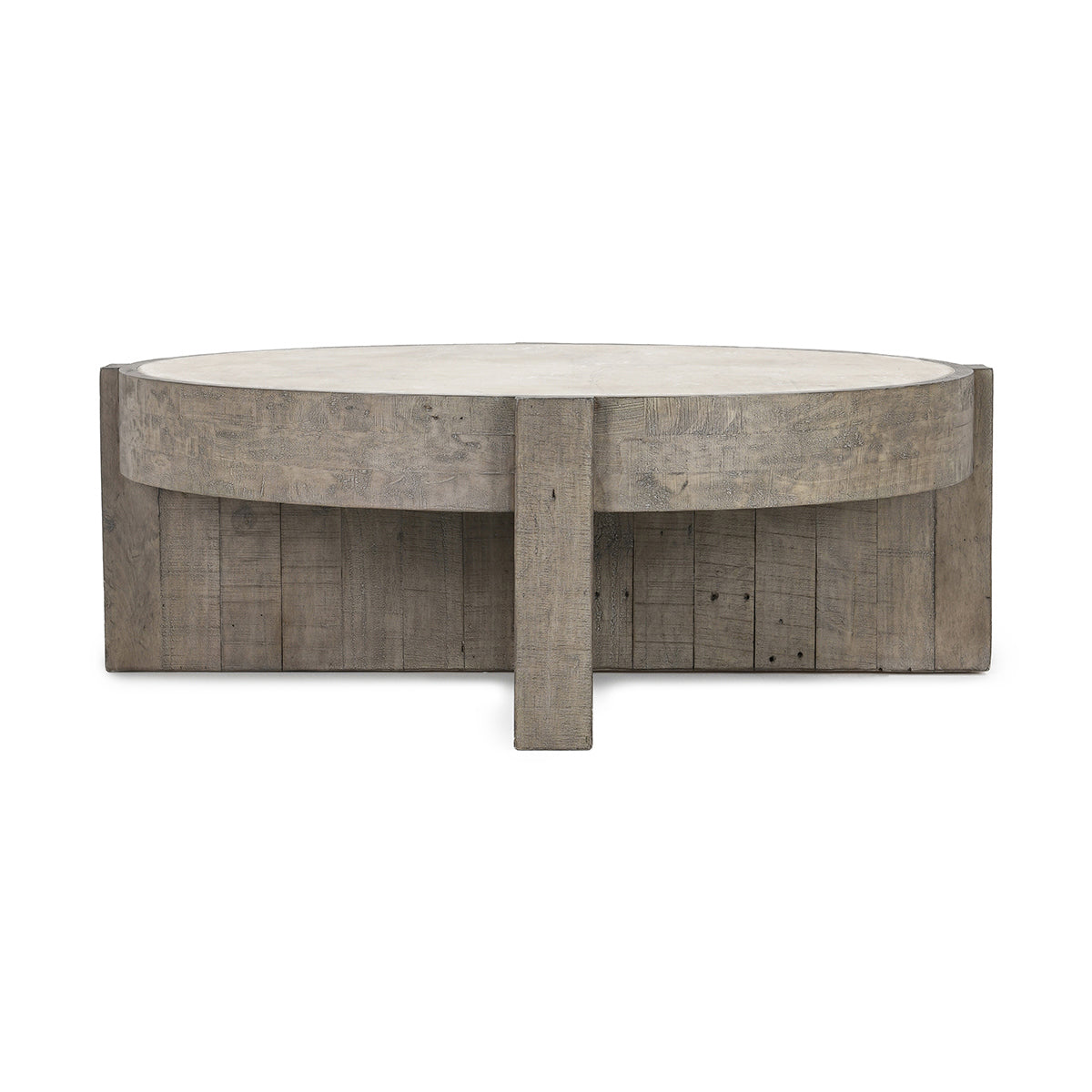 Antique White/Distressed Gray Laminate Coffee Table Sonoma Coffee Table Collection