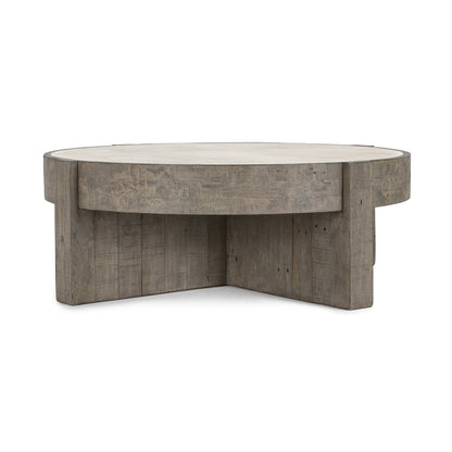Antique White/Distressed Gray Laminate Coffee Table Sonoma Coffee Table Collection