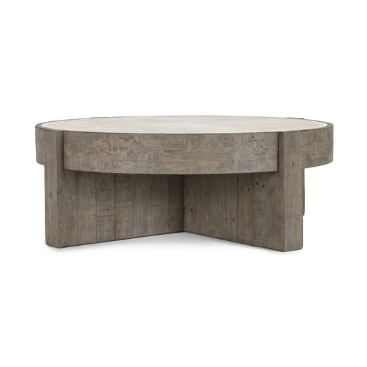 Antique White/Distressed Gray Laminate Coffee Table Sonoma Coffee Table Collection