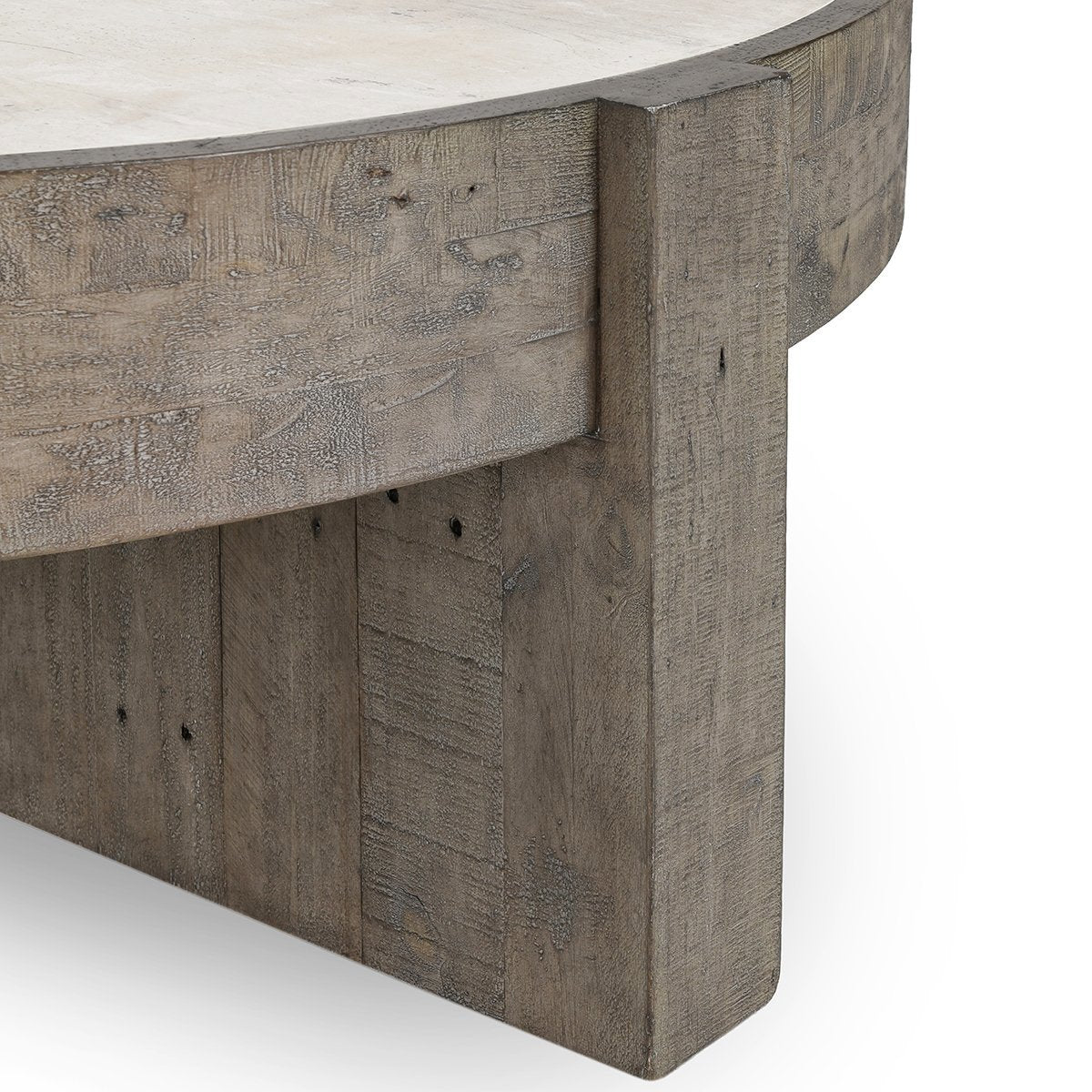 Antique White/Distressed Gray Laminate Coffee Table Sonoma Coffee Table Collection