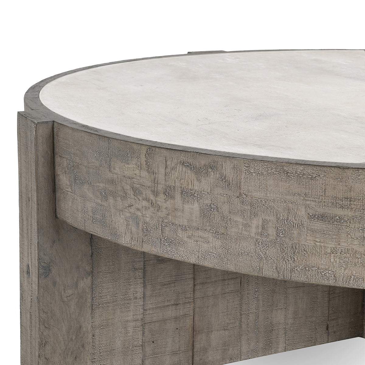 Antique White/Distressed Gray Laminate Coffee Table Sonoma Coffee Table Collection
